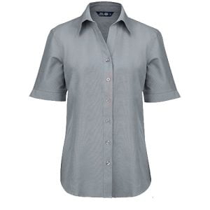Blusa Oxford Classic Manga Corta 55% Alg 45% Poly
