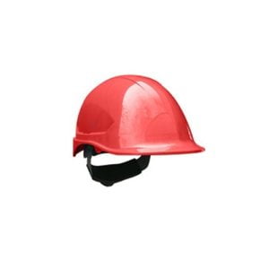 Casco steelpro ABS MTA rojo con Barbiquejo