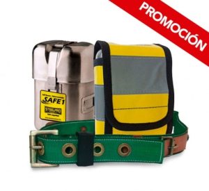 Kit Autorrescatador Safe1 + Funda Protectora + Cinturón Minero