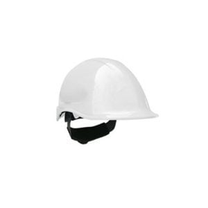Casco steelpro ABS MTA blanco con Barbiquejo
