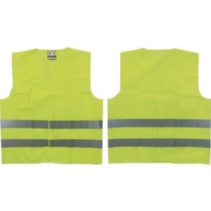 Chaleco Reflectivo Amarillo 2 Cintas Certificado Clase II EN20471