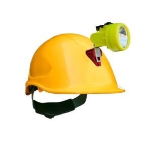 Kit Lámpara Minera KL 6000 + Casco ABS Amarillo C/Portalamparas