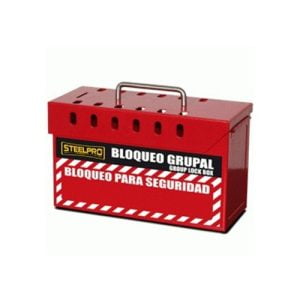 Caja de Bloqueo Grupal Roja