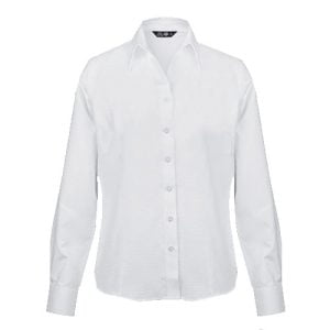 Blusa Oxford Classic Manga Larga 55% Alg 45% Poly