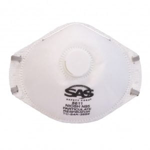 Respirador Descartable Sas N95 8611 Válvula (10 Unidades)