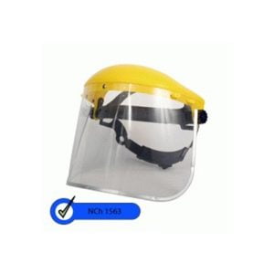 CASQUETE AMARILLO PORTAVISOR CON VISOR 8X16