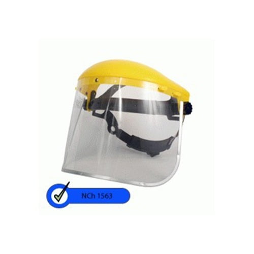 CASQUETE AMARILLO PORTAVISOR CON VISOR 8X16