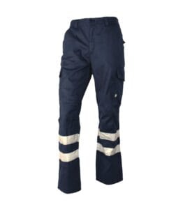 PANTALÓN CARGO GABARDINA CON CINTA REFLECTIVA
