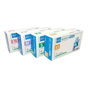 CAJA GUANTE NITRILO QUIRURGICO LIBRE DE POLVOS HEILE (100 UN) – SE VENDEN POR CAJA MASTER DE 10 CAJAS